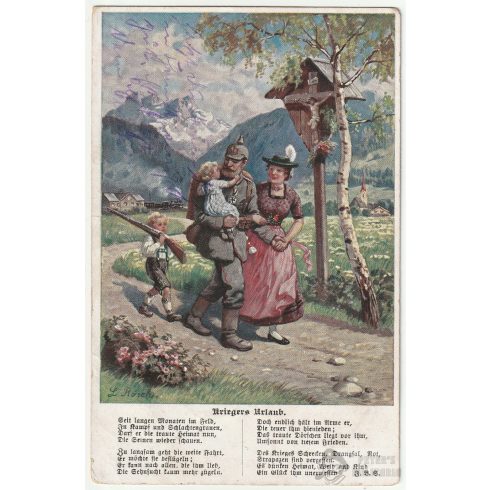 WW1 Vaskeresztes képeslap 