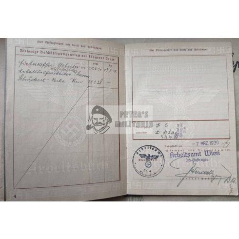 Arbeitsbuch / Munkakönyv - Friedrich PUTZ - Siemens