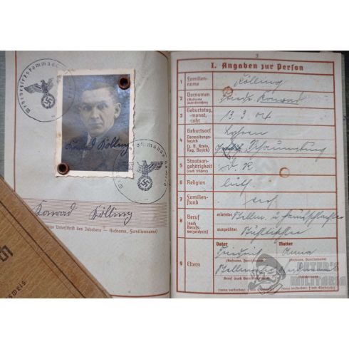 Soldbuch és Wehrpass - Konrad Kölling