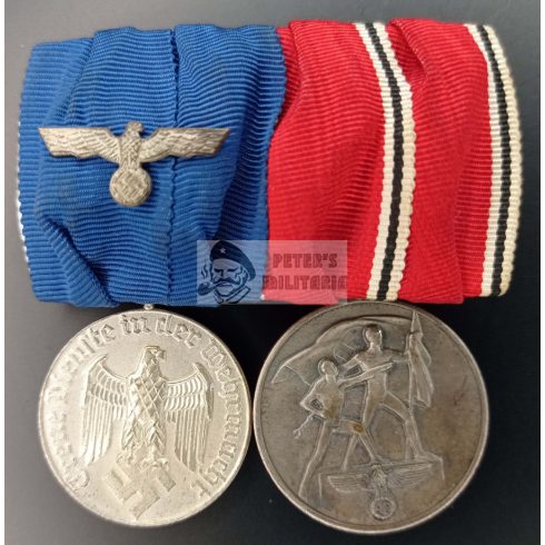 Service medal + Anschluss medal bar