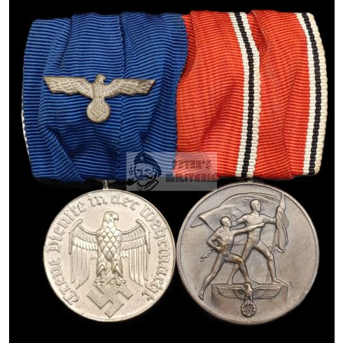 Szolgálati Medál és Anschluss medál parádé pánt