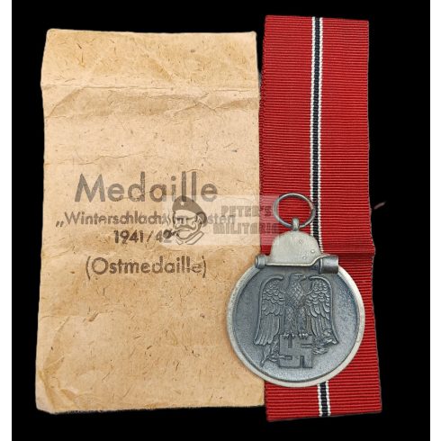 Keleti Front medál tasakkal - Carl Poellath