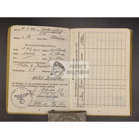 Soldbuch / Zsoldkönyv - 62. Gyaloghadosztály 