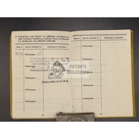 Soldbuch / Zsoldkönyv - 62. Gyaloghadosztály 