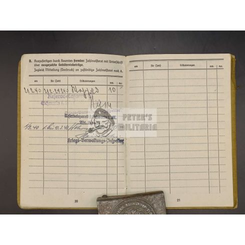 Soldbuch / Zsoldkönyv - 62. Gyaloghadosztály 