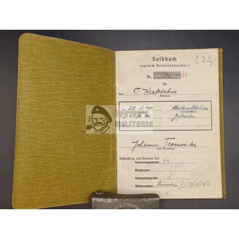 Soldbuch / Zsoldkönyv - Oberkraftfahrer