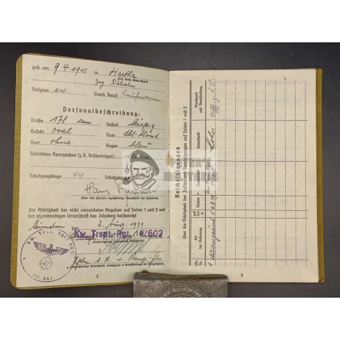 Soldbuch / Zsoldkönyv - Oberkraftfahrer