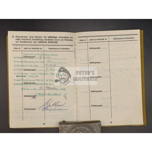 Soldbuch / Zsoldkönyv - Oberkraftfahrer