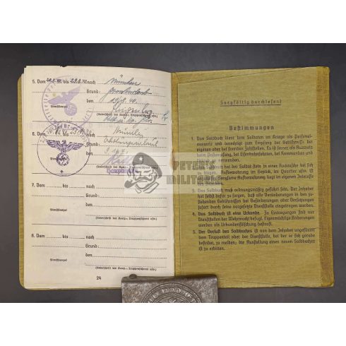 Soldbuch / Zsoldkönyv - Oberkraftfahrer