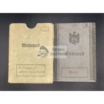 Wehrpass / Katonakönyv tokkal - 1938 Flak Regiment