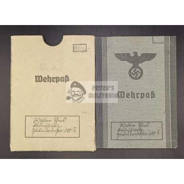 Wehrpass with paper case  - 1940