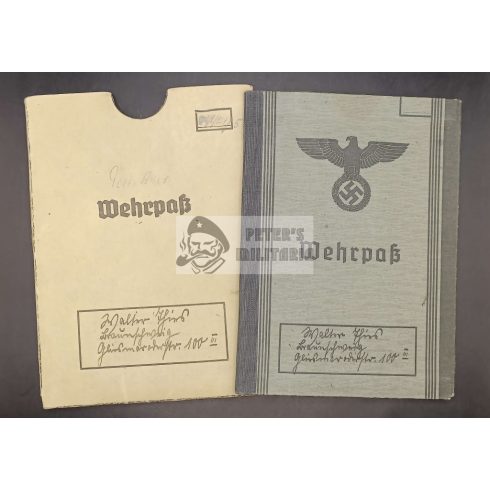 Wehrmacht Wehrpass tokkal - 1940