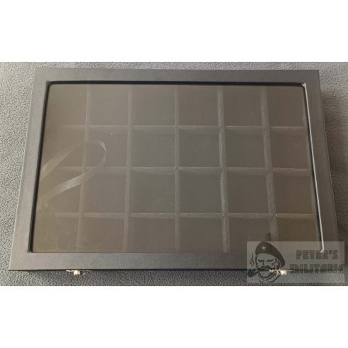 Kitüntetés / érme tartó felnyitható tároló 24x