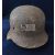 M42 German helmet wiht shrapnel damage