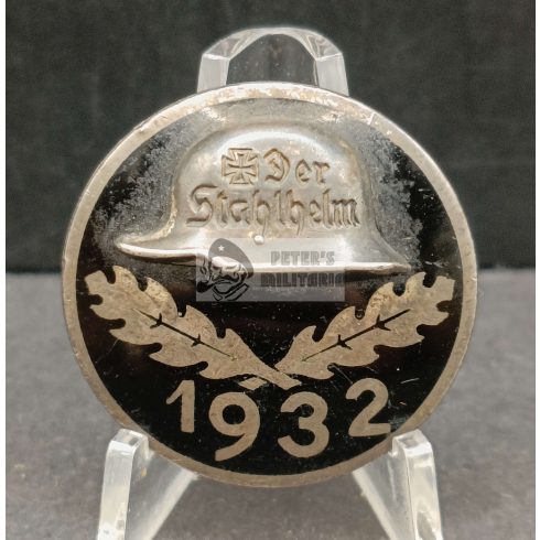 Stahlhelmbund membership badge 1932 "395" silver