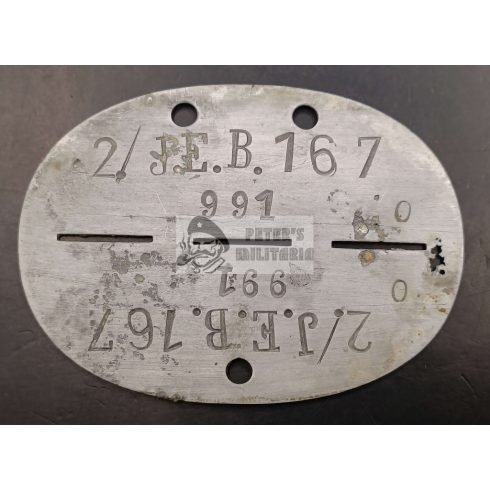 Wehrmacht dogtag - Infanterie Ers. Btl. 167