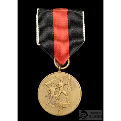 Szudéta medál tűs szalagon 