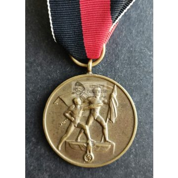 Sudetenland medal on ribbon