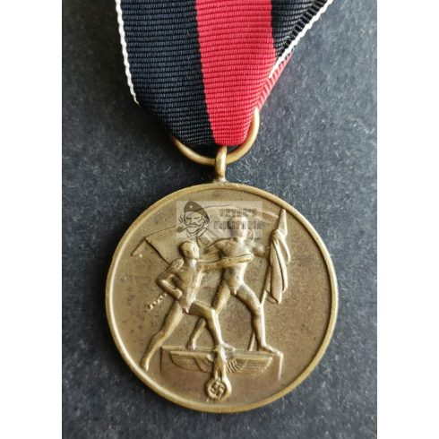 Sudetenland medal on ribbon