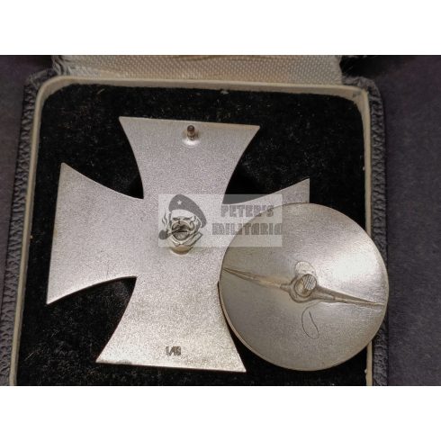 Vaskereszt I. osztály "L/18" screw back dobozában
