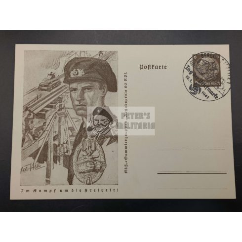 Panzer postcard 1941 - Im Kampf um die Freiheit / Berlin