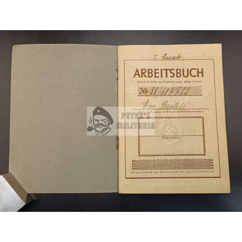 Arbeitsbuch / Munkakönyv hármas típus