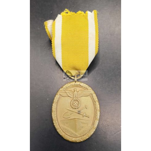 West wall medal on ribbon