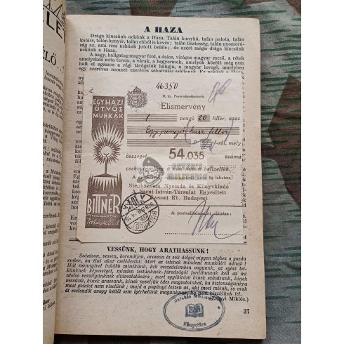 Levente naptár 1943