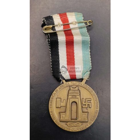 Afrika medál "Type2" szalagon, tűvel