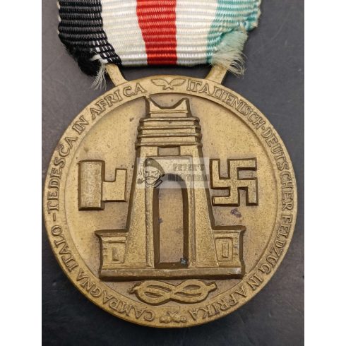 Afrika medál "Type2" szalagon, tűvel
