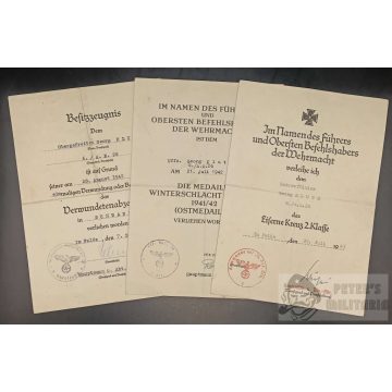   Georg Kluth hagyaték - Artillerie Regiment 26. / Vaskereszt, Keleti Front, Sebesülési 