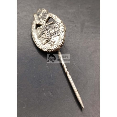 Panzer Assault Badge Silver miniature  - 16mm