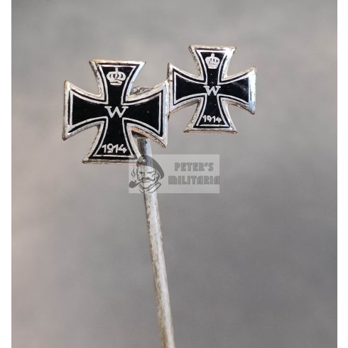 Vaskereszt 1914 I. és II. osztály miniatűr 