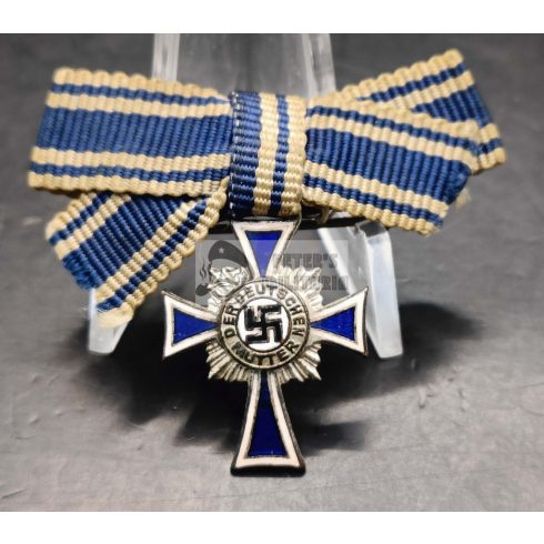Anyasági Kereszt Ezüst fokozat miniatűr "L/11" W. Deumer