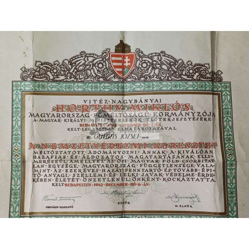 Nemzetvédelmi kereszt adományozóval