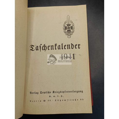 NSKOV zsebnaptár miniatűrrel / 1941 