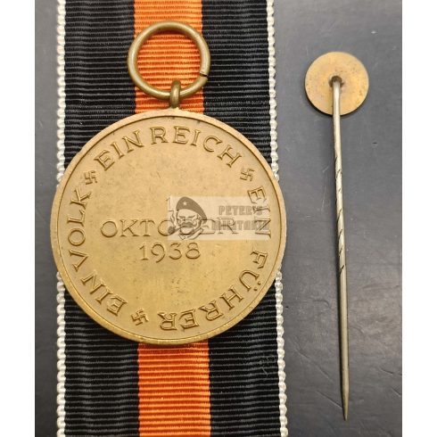 Szudéta medál miniatűrrel