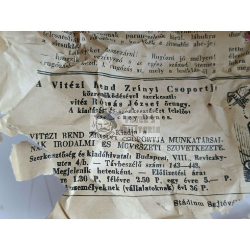 Egyetemek Kórház Egylete ezüst tartó dobozában - Horthy kor