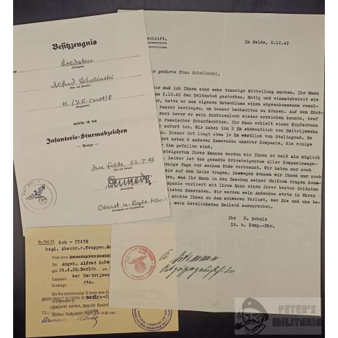 Bronz Gyalogsági Rohamjelvény adományozó - SZTÁLINGRÁD