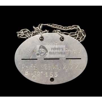 Wehrmacht ID Tag – 227th Bicycle Battalion