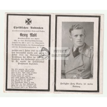 Közelharcpántos STUG halálozási értesítő