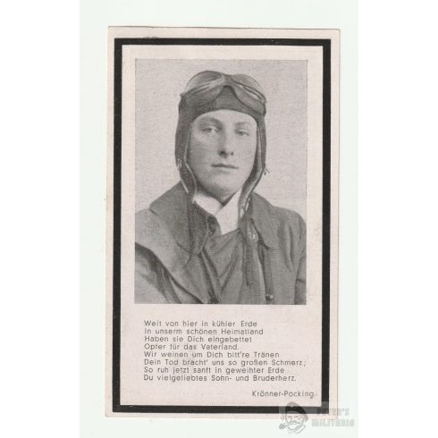Luftwaffe fedélzeti rádiós halálozási értesítő 