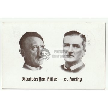 Hitler és Horthy képeslap