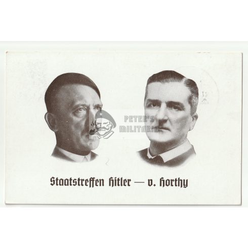 Hitler és Horthy képeslap