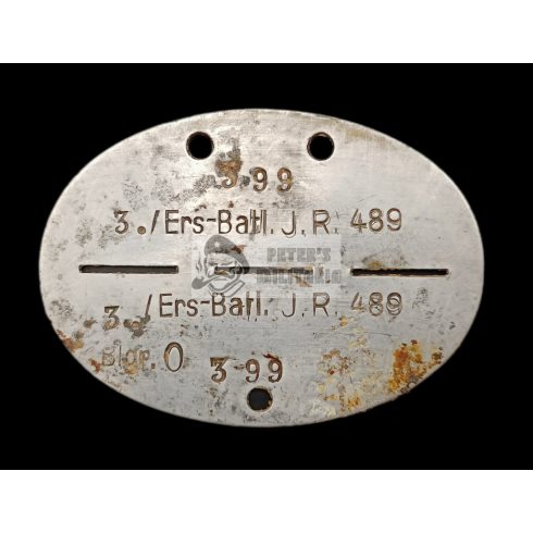 Wehrmacht dogtag - Infanterie Ers. Btl. 489