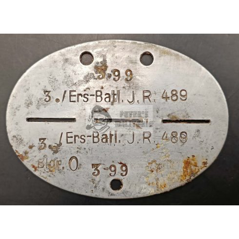 Wehrmacht dogtag - Infanterie Ers. Btl. 489