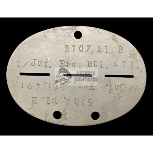 Wehrmacht dogtag - Infanterie Ers. Btl. 471