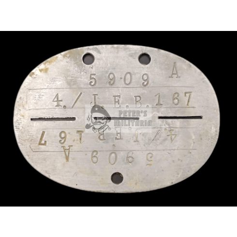 Wehrmacht dog tag - Infanterie Ers. Btl. 167