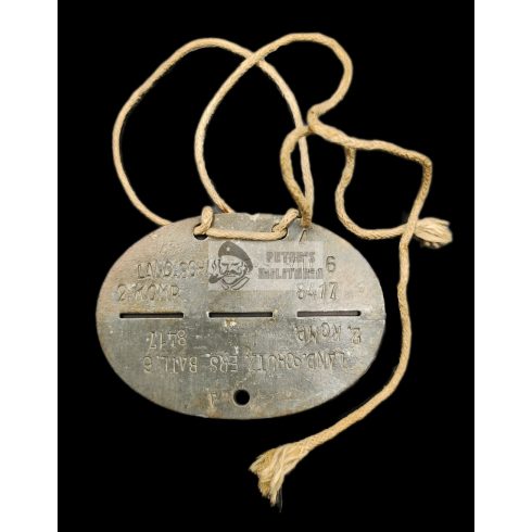 Wehrmacht Landesschützen dogtag