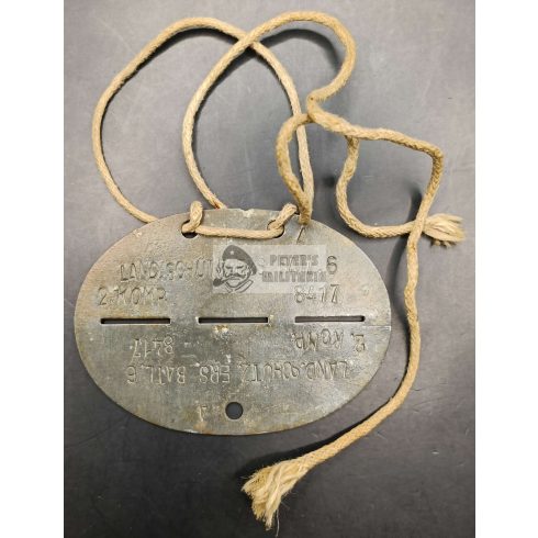Wehrmacht Landesschützen dogtag